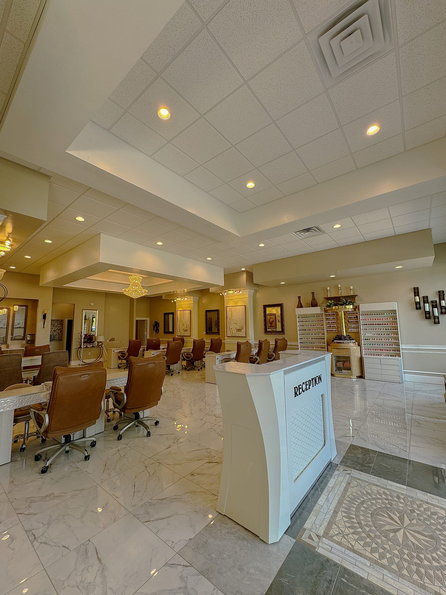 Reception desk at Palace Nail Spa, 421 E Tennessee St, Midtown Tallahassee